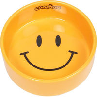 Produktbild von Coockoo Futternapf Smiley für Hunde Gelb 430 ml