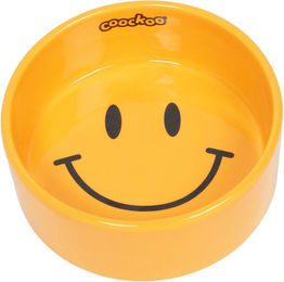 Produktbild von Coockoo Futternapf Smiley für Hunde Gelb 750 ml