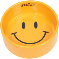 Produktbild von Coockoo Futternapf Smiley für Hunde Gelb 750 ml