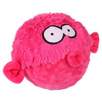 Produktbild von Coockoo Gary Hundespielzeug aus Plüsch und TPR in Rosa mit Quietscher