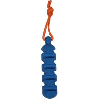 Produktbild von Coockoo Groovy Grip Kauspielzeug für Hunde aus Gummi und Seil blau/orange 40cm