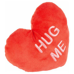 Coockoo Hug Me Hundespielzeug aus Plüsch in Rot für erwachsene Hunde – Bild 1 von 7