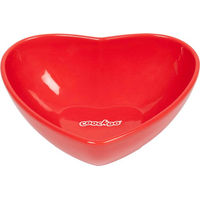 Produktbild von Coockoo Hund Futternapf Eat Your Heart Out aus Keramik in Rot 480ml
