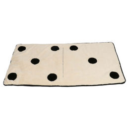Coockoo Hundedecke Domino Dream Plüsch Weiß Schwarz XL 120x60x1cm – Bild 1 von 9