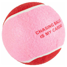 Coockoo Hundespielzeug Chase Me Tennisball aus Plüsch XL Rot/Rosa – Bild 1 von 4