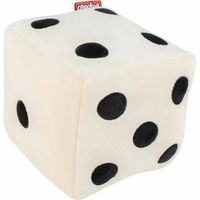 Produktbild von Coockoo Hundespielzeug Roll the Dice Plüsch Quietschspielzeug Schwarz Weiß