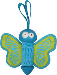 Coockoo Hundespielzeug Schmetterling aus Gummi und Oxford-Stoff bunt – Bild 1 von 4