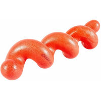 Produktbild von Coockoo Hundespielzeug Squiggle Kauspielzeug aus TPR in Rot für erwachsene Hunde
