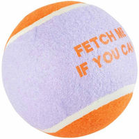 Produktbild von Coockoo Hundespielzeug Tennisball Fetch Me XL Plüsch lila orange