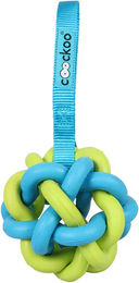 COOCKOO Hundespielzeug Zed Lime aus Gummi in Blau und Grün mit 6 Ringen zur Zahnpflege – Bild 1 von 2