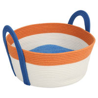 Produktbild von Coockoo Katzenbett Binge aus Baumwolle in Orange Blau Bunt 44 x 44 x 20 cm