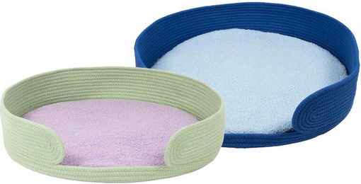 Coockoo Katzenbett Lazy Lounge aus Baumwolle Blau – Bild 1 von 4