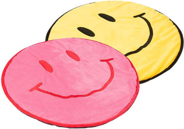 Coockoo Katzendecke Big Smile Gelb Plüsch 60x60 cm – Bild 1 von 9