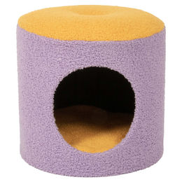 Produktbild von Coockoo Katzenhöhle Happy House aus Plüsch violett 35 x 35 x 35 cm