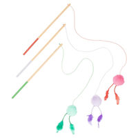 Produktbild von Coockoo Katzenspielzeug Jumping Jumpy buntes Plüsch-Federspielzeug mit Glocke 40 cm