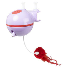 Coockoo Katzenspielzeug Reckless Roxy interaktives Plüschspielzeug für Katzen violett 8,4x11 cm – Bild 1 von 3