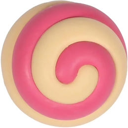 Coockoo Kauspielzeug Berry Swirl für Hunde aus Gummi pink beige – Bild 1 von 5