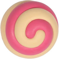 Produktbild von Coockoo Kauspielzeug Berry Swirl für Hunde aus Gummi pink beige