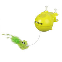 Produktbild von Coockoo Roxy Katzen Laserspielzeug Limette USB wiederaufladbar aus Plüsch