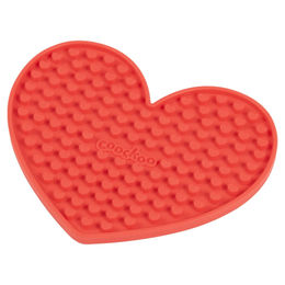Coockoo Schleckmatte Cupids Cravings für Katzen aus Silikon Rot 17x14 cm – Bild 1 von 4