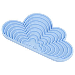 Coockoo Schleckmatte Snacks in the Sky Intelligenzspielzeug aus Silikon für Katzen Blau 20x11 cm – Bild 1 von 3