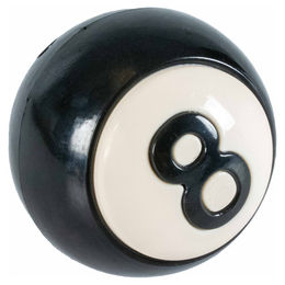 Coockoo Snackball Eight Hundespielzeug aus TPR Schwarz Weiß – Bild 1 von 6