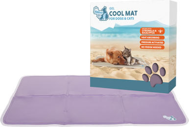 CoolPets Kühlmatte für Hunde XL Lila mit Anti-Slip und Citronella sowie Eucalyptus – Bild 1 von 2