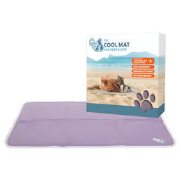 Produktbild von CoolPets Kühlmatte Premium Solid Gel Hundematte Lila Größe L