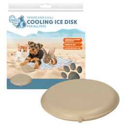 CoolPets Kühlunterlage Cooling Disc Beige für Hunde und Kleintiere – Bild 1 von 3
