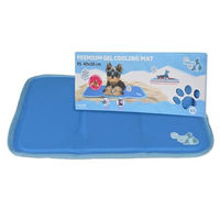 Produktbild von CoolPets Premium Gel Kühlmatte für Hunde XS Blau 40 x 30 cm