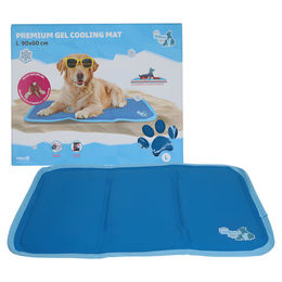 CoolPets Premium Kühlmatte für Hunde Größe L Blau wasserdicht aus Polyester – Bild 1 von 12