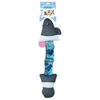 Produktbild von CoolPets Pull me! Fishy Wasserspielzeug Flamingo aus Plüsch in Rosa und Bunt