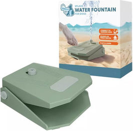CoolPets Splash Trinkbrunnen aus Kunststoff in Grün – Bild 1 von 3