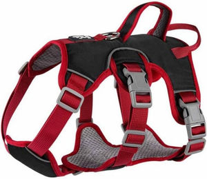 Coonoor Anti-Ziehgeschirr für Hunde Schwarz Verstellbar aus Oxford-Gewebe Waterproof – Bild 1 von 5