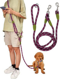 Coonoor Hundeleine als Joggingleine und Schleppleine aus Nylon in Lila für kleine und mittlere Hunde – Bild 1 von 5