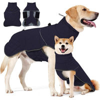 Produktbild von Coonoor Hundemantel Winterjacke für Hunde wasserdicht und reflektierend in Blau Marine aus Polyester mit D-Ring Größe S
