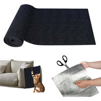 Produktbild von Coonoor Kratzmatte für Katzen als selbstklebender Kratzschutz aus Vliesstoff und Polyester in Schwarz