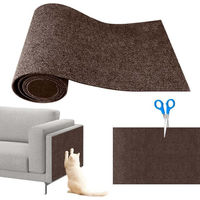 Produktbild von Coonoor Kratzmatte für Katzen als selbstklebender Kratzschutz für Sofa und Wand aus Vliesstoff und Polyester in Braun