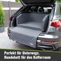 Produktbild von CopcoPet Autoschondecke aus Kunstleder für Hunde in Grau wasserabweisend