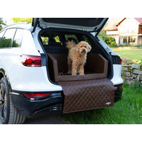 Produktbild von CopcoPet Hund Autositz Reisebett aus Kunstleder wasserabweisend Braun