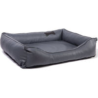 Produktbild von CopcoPet Hundebett Paco aus Kunstleder Grau 90 cm x 110 cm