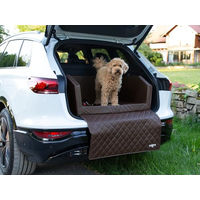 Produktbild von CopcoPet Hundebox Kofferraumschutz mit Ladekantenschutz und Tasche, wasserabweisend, Braun, 70x55x38cm
