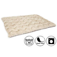 Produktbild von CopcoPet Hundedecke Cheyenne Fleece Beige 60 x 50 cm Waschbare Decke für Hunde und Katzen