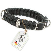 Produktbild von CopcoPet Hundehalsband aus Leder Schwarz 35–39 cm x 25 mm für kleine bis große Hunde