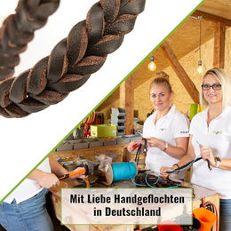 CopcoPet Hundehalsband Erziehungshalsband aus Leder Grau für kleine Hunde 25–30 cm – Bild 1 von 3