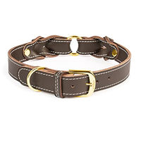 Produktbild von CopcoPet Hundehalsband Heidi aus Leder Braun 25-30 cm x 20 mm für kleine Hunde