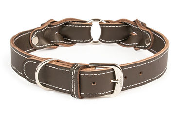 CopcoPet Hundehalsband Heidi aus Leder Braun für kleine Hunde 25-30 cm - 1 Stk. – Bild 1 von 6