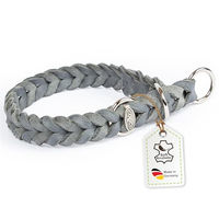 Produktbild von CopcoPet Hundehalsband Würger aus Fettleder für kleine Hunde Grau 25–30 cm x 15 mm - 1 Stk.
