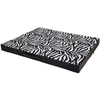 Produktbild von CopcoPet Hundematte Jumbo Orthopädisch Zebra-Optik 80 x 60 x 8 cm aus Kunstleder