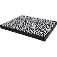 Produktbild von CopcoPet Hundematte Jumbo Zebra-Optik für kleine Hunde 90 x 70 x 8 cm Schwarz-Bunt